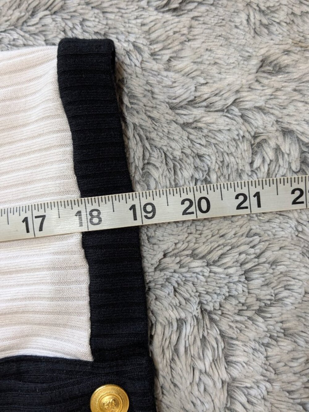 Reformation Aminara Top Black White Button Shirt Crop Short Sleeves Size Large - Picture 7 of 7